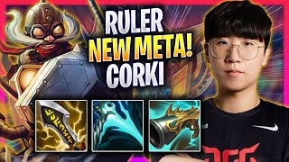 RULER CRAZY NEW META CORKI ADC  JDG Ruler Plays Corki ADC vs Ashe  Season 2024 [upl. by Esiuole]