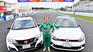 【土屋圭市】HONDA CIVIC TYPE R vs Volkswagen Golf GTI Clubsports [upl. by Michele394]