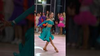 Ivanka 😍 dance wdsfdancesport ballroomdance wdsf dancer shorts video [upl. by Erlin498]