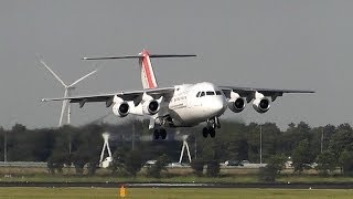 Cityjet Avro RJ85 EIRJS landing at Amsterdam HD [upl. by Montana323]