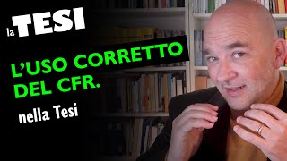 Luso corretto del cfr nella Tesi [upl. by Allie]