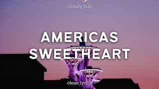 LIL HUDDY  Americas Sweetheart Clean  Lyrics [upl. by Nedi]