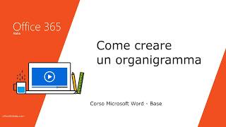 Corso Word 2020  Come creare un organigramma [upl. by Anekam98]