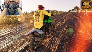 Kawasaki KX450F  The Crew Motorfest  Thrustmaster TX Gameplay [upl. by Anwahsad]