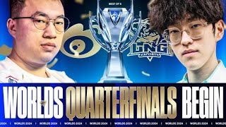 WORLDS QUARTERFINALS LPL SHOWDOWN  LNG VS WEIBO WORLDS 2024  CAEDREL [upl. by Helgeson]