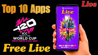 10 Official Apps to Live Stream T20 World Cup 2024  t20 world cup 2024 app [upl. by Llednek]