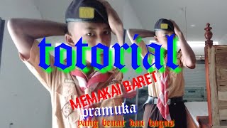 Cara memakai baret pramuka yg benar dan bagus [upl. by Buine]