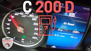 Mercedes C200d 160HP W205 ⛽ FUEL CONSUMPTION TEST [upl. by Madi410]