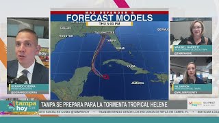 La Bahía de Tampa se prepara ante los posibles impactos de la tormenta tropical Helene [upl. by Sikorski]