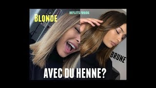 DE BLONDE A BRUNE AVEC DU HENNÉ PHITOFILOS Sans reflets roux [upl. by Heeley]