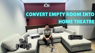 Convert your empty space into personal Home Theatre 🎥🍿  Ultimate Home Cinema Makeover  WellLink [upl. by Airec]