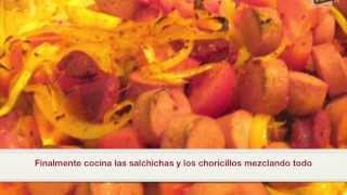 Receta de Salchipapas [upl. by Anohs]