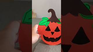 🟧✂️🎃 La ZUCCA DONDOLINA halloween halloweendecor halloweencrafts pumkin laboratoriocreativo [upl. by Ynnel240]