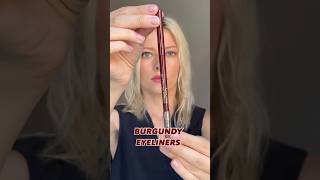 Burgundy eyeliners for hooded eyes Trendy eyeliner color for fall [upl. by Oloap]