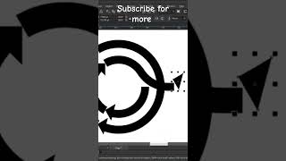 Tri Arrow circle logo in CorelDraw for beginners step by step tutorial [upl. by Ricca]