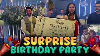 Surprise Birthday Party  Madiha ne mujy Trip Gift Kia  Mj Ahsan Vlog [upl. by Ainak381]