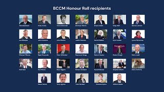 The BCCM Honour Roll past inductees [upl. by Henrik]