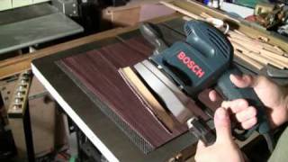 Thickness Sanding A Guitar Back [upl. by Tudor]