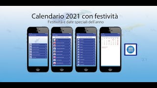 Calendario 2021 con festività [upl. by Marjorie877]