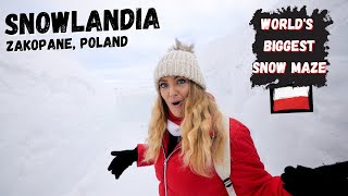 Snowlandia Zakopane Poland  Worlds Largest Snow Maze [upl. by Ajssatan]