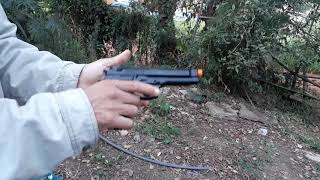 airsoft m92 kwc teste tiro sem enrrolacao [upl. by Flori]