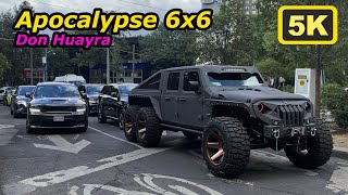 La IMPRESIONANTE camioneta 6x6 de Don Huayra  Apocalypse 6x6 en México 5K [upl. by Cristen]