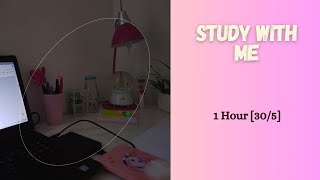 STUDY WITH ME FOR 1 HOUR  ادرس معي لمدة ساعة واحدة مع صوت المطر [upl. by Zetnwahs871]