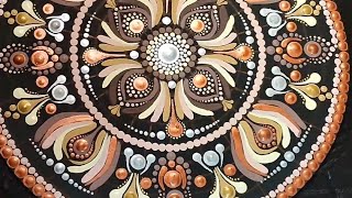 Tutorial Pintando mandalas Puntillismo paso a Paso [upl. by Colis]