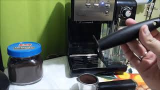 Cafeteira oster primalatte II  Usando pó de café vídeo 23 [upl. by Jorin]