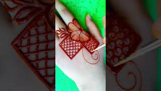 simple back hand mehndi design  mandhi digene  mendini design mehndidesigns mehndi shorts [upl. by Ilamad]