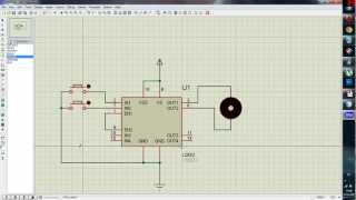 L293D motor driver simulation in Proteus [upl. by Ahseinaj163]