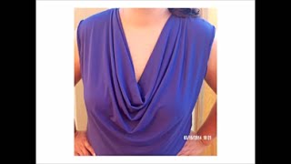 Blusa cuello drapeado o de Hamaca English subtitles [upl. by Atiras]