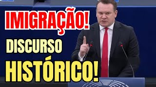 FINALMENTE DISCURSO HISTÓRICO NA UNIÃO EUROPEIA SOBRE IMIGRAÇÃO [upl. by Tova632]