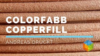 Andreas druckt  ColorFabb CopperFill Filament [upl. by Ecnerrat]