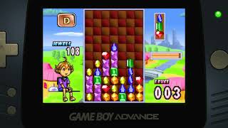 Columns Crown Easy Survival Mode Nintendo Game Boy Advance Emulated [upl. by Burner]