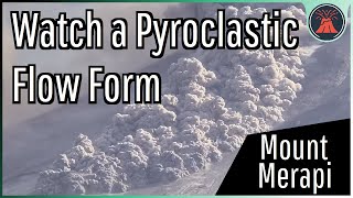 Watch a Long Pyroclastic Flow form at Mount Merapi Merapis Latest Eruption [upl. by Acinoryt]