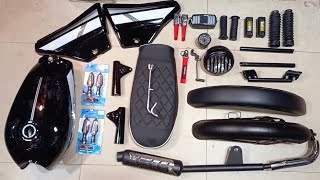 70cc Bike Full Modification In Low Price  Motorcycle All Accessories In Tahir Decoration [upl. by Fauver]