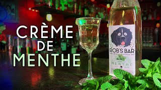 DIY Crème de Menthe 🌿 with Fresh Mint – Easy Homemade Liqueur [upl. by Enerual]