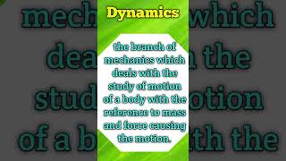 Difference between Kinematics and Dynamics physics [upl. by Olympias]