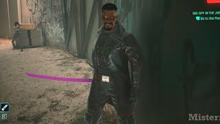 Random Cyberpsycho boss Wesley Hunt Blade easter egg  Cyberpunk 2077 Phantom Liberty [upl. by Cardie519]