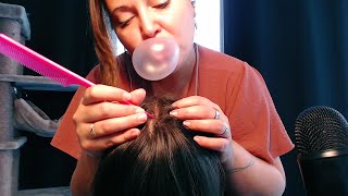 ASMR Bubblegum  Mommy checks your hair for lice [upl. by Maxantia604]