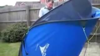 HOW TO FOLD UP OR PACK UP SMALL POP UP TENT [upl. by Oirram]