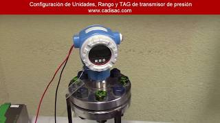 configuracion transmisor cerabar con hart 475 [upl. by Eissel15]