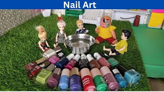 Magical Barbie TamilNail Art Experiment [upl. by Alrzc738]