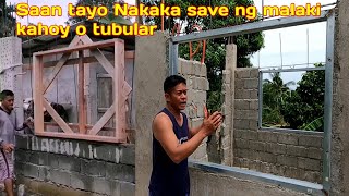 tubular or kahoy window jamb saan tayo subrang nakaka save [upl. by Jacquetta]