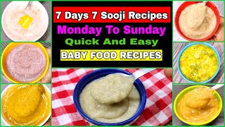 7 Sooji Recipes For Baby 13 Years Old  Weight gain Recipes For 13 Years  Healthy Food Bites [upl. by Calabrese297]