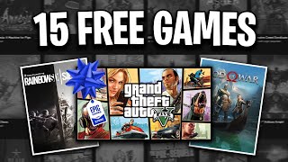 How To Claim 15 Free Games From The Epic Games Store [upl. by Aynwat]