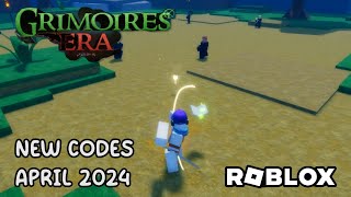 Roblox Grimoires Era New Codes April 2024 [upl. by Eeliah432]