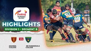 HIGHLIGHTS – Ananda College vs Sri Sumangala College – Div 1 Segment B  DSRL24 [upl. by Nysila]