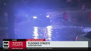 Streets flooded in downtown Miami [upl. by Arataj982]